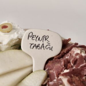 2'li Yazılabilir Seramik Sunum Etiketi